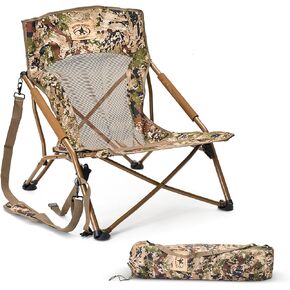 Rig'Em Right Waterfowl Turkey Hunting Go Seat with Steel Frame and Carrying Straps, Gore Optifade Subalpine