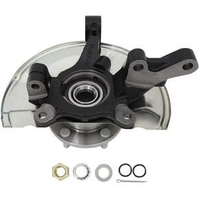 OCPTY Wheel Hub Bearing Steering Knuckle Assembly Front Driver(Left) Side 2007-2017 for Dodge Caliber for Jeep Patriot 2.0L 2.4L 698-411 68088499AD