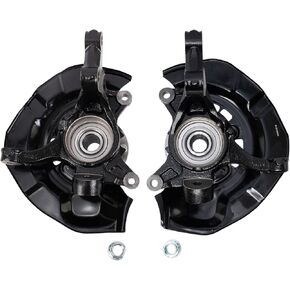 TRQ Complete Wheel Hub Bearing & Steering Knuckle Assembly Pair for Sienna