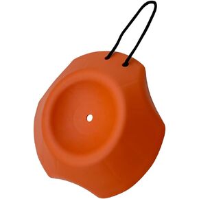 SecurityMan Trailer Wheel Dock Chock - Prevents Jack from Sinking into Mud, Dirt, Grass, Etc. - Supports 4400lbs with Easy to Position Rope Handle - Trailer Tongue Jack Wheel Chock - Orange