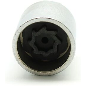 TEMO 524 Wheel Lock Nut Screw Removal Key Anti-Theft Lugnut Socket S3056 for Vw Audi Vag Volkswagen Vehicles