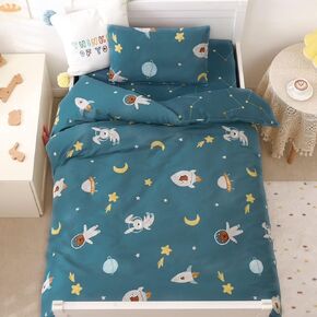 FAUVISM Crib Bedding Set, Nursery Bed Set for Boys and Girls, 3-Piece Todddler Including Crib Fitted Sheet, Duvet Cover, Pillowcase in Saudi Arabia