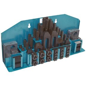 TE-CO 20403 Machinist Clamp Kit, 11/16" Table T-Slot x 1/2-13" Stud, 52 Pieces