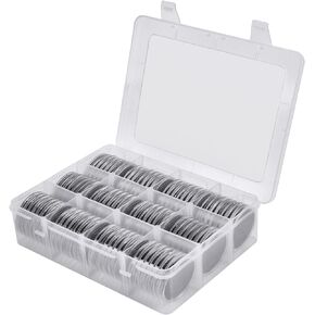 84 Pieces 46 mm Coin Capsules, with Foam Gasket and Plastic Storage Organizer Box, Coins Holder Collector Case for Coin Collection Supplies 7 Sizes (16/20/25/27/30/38/46mm) - Clear Case+Black Gasket