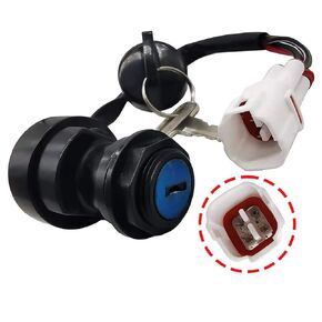 YFM350 Ignition Key Switch for Yamaha Warrior YFM350 1995-2001 ATV - Breeze 125 YFA125 1995-2001 - Kodiak 400 YFM400 1993-1998