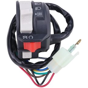 WQSING Left On Off Kill Switch Start Stop Headlight Compatible with Yamaha Banshee 350 YFZ350 1995-2001 ATV Handlebar Run Control Handle Lever 3GG-83975-10-00 3GG-83975-19-00