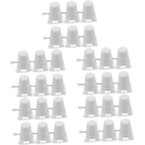 SAFIGLE 30 Pcs Plastic Wind up Toy Mechanism for DIY Clay Craft, Versatile Movement Tools for Kids and Adults, Ideal for Sculpting and Modeling Projects, White
