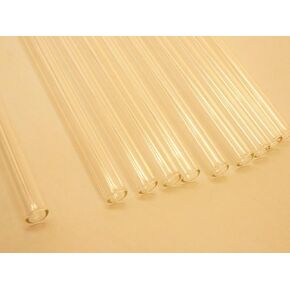 Pack of 10 Glass Tubing, 12 Inch Long, Borosilicate Glass Tube, Out Diameter 8mm, Inner Diameter 6mm.
