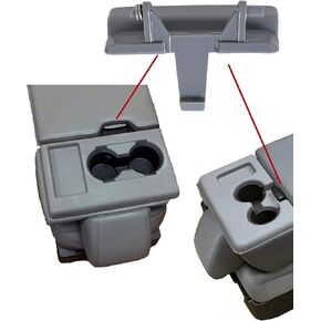 KUAFU Gray Center Console Jump Seat Lid Latch Compatible with 2010-2018 Ford F150 F-150 Replacement for BL34-18672A66