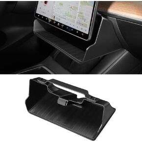 BASENOR Tesla Model Y/3 Center Console Organizer Tray Stable and Durable Under Screen Organizer Box - Non-Slip, No Adhesive Interior Accessories for 2016-2024 Model Y Model 3 in Kuwait