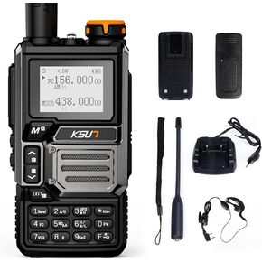 KSUN TFSI Walkie Talkies UV60D Long Range Two Way Radio Handheld with 4000mAh Li-ion Battery Rechargeable,NOAA Weather Receiver, Portable 2 Way Radio,Type C Charging for Hiking Camping Trip