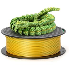 FF SUNSENKJ PLA Filament 1.75mm Rainbow Gradual Change Bundle 3D Printing Filament 200g x 4 Spools, Multicolors Silk Rainbow Gradually PLA 3D Printer Filament (Rainbow_4 Pack Silk Bundle_2)