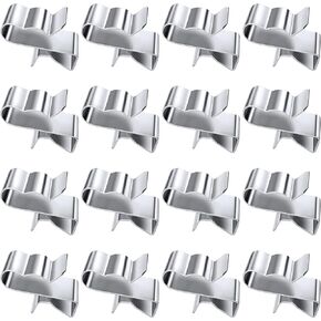 OIIKI 18PCS Trailer Frame Wire Clips, Stainless Steels Trailer Wiring Clips, 23mm Length Cable Clips Replacement Parts for Automotive Wires Management, Cable Organization for Boat Trailer Fishing Boat