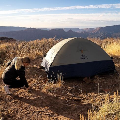 خيمة Kelty Late Start لحقائب الظهر - مأوى خيمة تخييم خفيف الوزن لشخصين مع زوايا سريعة، وأعمدة من الألومنيوم، وذبابة بولي مقاومة للماء، تم تحديثها لعام 2024 in Kuwait