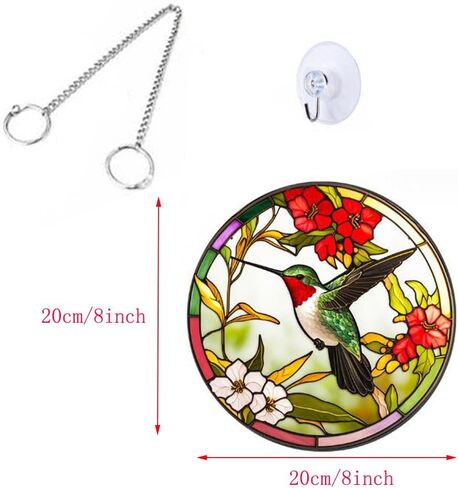 7.9'' Acrylic Window Hanging Decor,Stained Panel Hangings Decorative Acrylic Wall Decor Colorful Ornament Window Hangings for Outdoor Indoor Decor(Marine Turtle) in Saudi Arabia