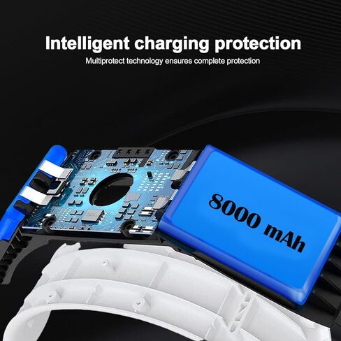 Eyglo Head Strap Compatible for Meta Quest 3 Accessories with Extended 8000mah Battery Pack, Fast Charging 9V 2A Extended Gaming Time with RGB Light,Enhance VR Comfort and Support in Saudi Arabia