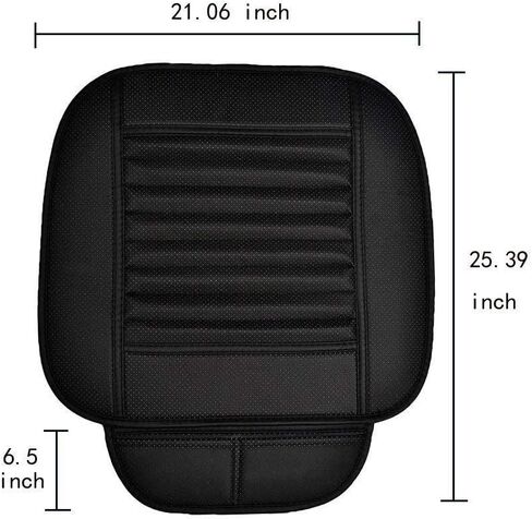 Big Ant Breathable Car Seat Cover 1Pack PU Leather Car Seat Cushion Pad Fit for Car and Office Chair (Black) in Saudi Arabia