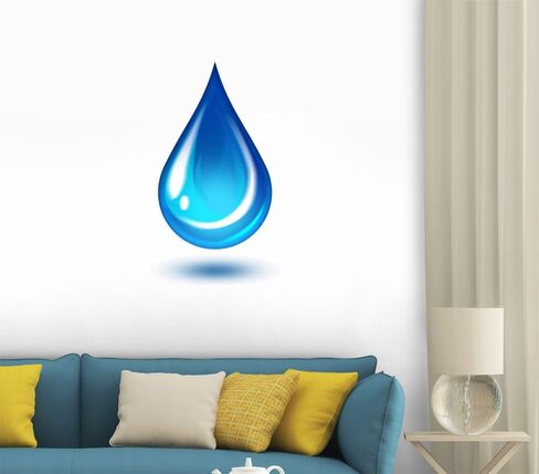 ملصق جداري من Wallmonkeys على شكل قطرة ماء، رسم قابل للتقشير واللصق WM312949 (ارتفاع 30 × عرض 23 بوصة) in Kuwait