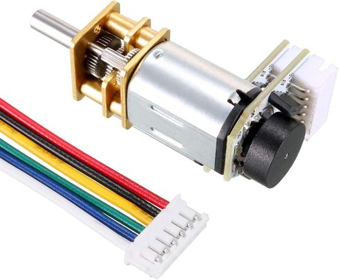 uxcell GA12-N20 6V 150RPM DC Gear Motor with Encoder Speed Velocity Measurement for Mini Car Balance Motor Encoder DIY in Saudi Arabia