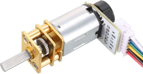 uxcell GA12-N20 6V 150RPM DC Gear Motor with Encoder Speed Velocity Measurement for Mini Car Balance Motor Encoder DIY in Saudi Arabia