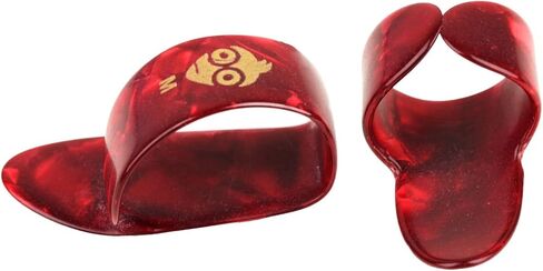 24 قطعة من طباعة الشاشة الحريرية، أعواد إصبع الإبهام، متوسطة، اعواد إبهام مسطحة، إصبع إبهام جيتار السيلولويد، ثلاثة مقاسات صغيرة ومتوسطة وكبيرة (كبير) in Kuwait