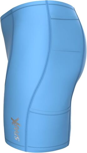 شورت Sparx الرجالي ذو الأداء ثلاثي 4 جيوب أسود مضغوط للترايثلون قصير لركوب الدراجات والسباحة والركض in Kuwait