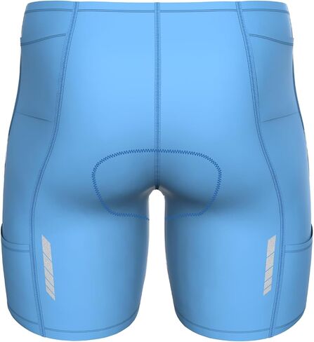 شورت Sparx الرجالي ذو الأداء ثلاثي 4 جيوب أسود مضغوط للترايثلون قصير لركوب الدراجات والسباحة والركض in Kuwait