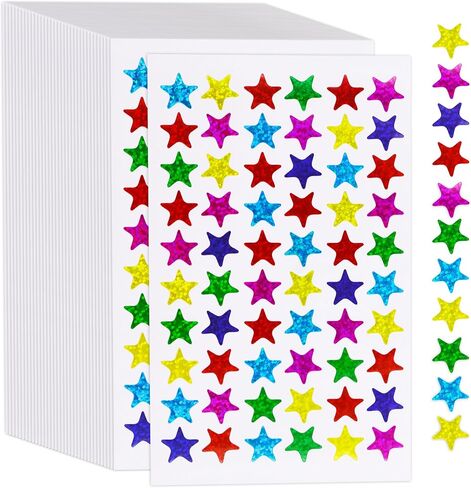 1056 PCS Metallic Gold Star Shaped Foil Labels Stickers (Each Measures 3/8" in Diameter) in Saudi Arabia