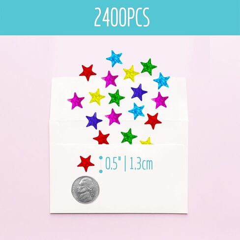1056 PCS Metallic Gold Star Shaped Foil Labels Stickers (Each Measures 3/8" in Diameter) in Saudi Arabia