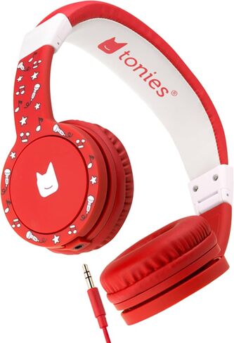 Tonies Foldable Wired Headphones for Kids - Comfortably Designed to fit On-Ear - Works with Toniebox 1 and All 3.5mm Devices - Pink in Saudi Arabia