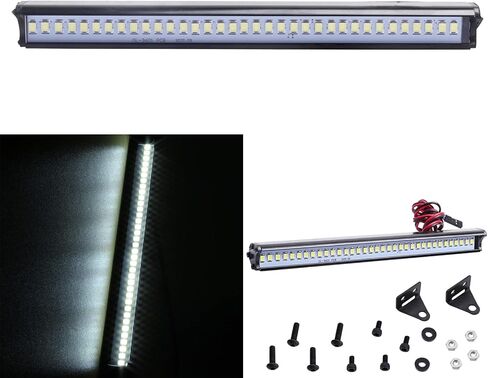 Super Bright RC LED Light Bar RC Roof LED Lamp Kit for 1/10 Traxxas TRX4 Slash 2WD 4X4 Axial SCX10 & SCX10 II Arrma Redcat Gen7 Gen 8 RC Rock Crawler Car (Type 1) in Saudi Arabia