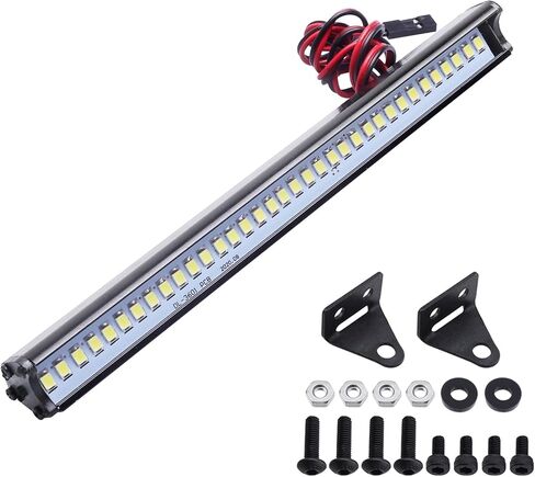 Super Bright RC LED Light Bar RC Roof LED Lamp Kit for 1/10 Traxxas TRX4 Slash 2WD 4X4 Axial SCX10 & SCX10 II Arrma Redcat Gen7 Gen 8 RC Rock Crawler Car (Type 1) in Saudi Arabia