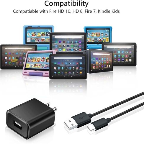 شاحن جداري بكابل شحن USB C بطول 10 أقدام لجهاز Kindle Paperwhite Signature Edition (16 32 جيجابايت)، Kindle Scribe، Kindle Paperwhite Kids (8 16 جيجابايت) (الجيل العاشر والحادي عشر والجيل الثاني عشر، 2020 2021 2023 2022 والطراز الأحدث in Kuwait