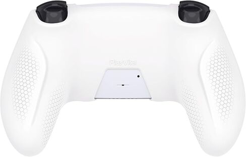 PlayVital Ninja Edition Anti-Slip Silicone Cover Skin for ps5 Wireless Controller, Ergonomic Protector Soft Rubber Case for ps5 Controller Fits with Charging Station with Thumb Grip Caps - Black in Kuwait