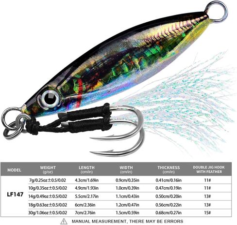 Saltwater Fishing Jigs - Vertical Jigging Jig Spoon Hard Bass Fishing Lures - Blade Baits Speed Slow Pitch Jigging Lures with Assist Hook Paillette Artificial Fishing Lure 5pcs/lot in Saudi Arabia