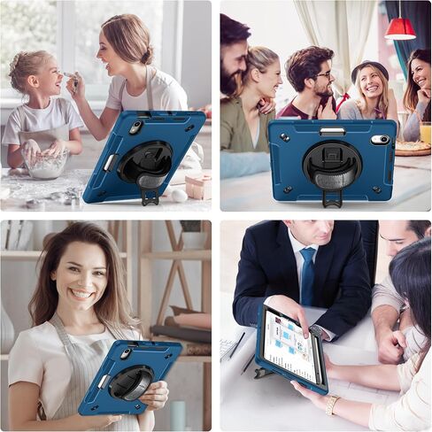 Miesherk Case for iPad Mini 6 Case 8.3 Inch 2021, Military Grade Heavy Duty Shockproof Case with Stand - Hand/Shoulder Strap - Pencil Holder for iPad Mini 6th Generation A2567 A2568 A2569 Blue in Saudi Arabia