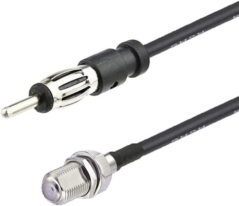 supmory F to AM/FM Adapter RG174 Coax Cable 12 inches Pigtail Jumper RF coaxial Cable for Radio Antenna in Saudi Arabia