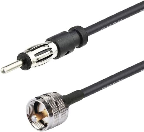 supmory F to AM/FM Adapter RG174 Coax Cable 12 inches Pigtail Jumper RF coaxial Cable for Radio Antenna in Saudi Arabia