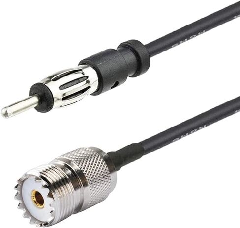 supmory F to AM/FM Adapter RG174 Coax Cable 12 inches Pigtail Jumper RF coaxial Cable for Radio Antenna in Saudi Arabia