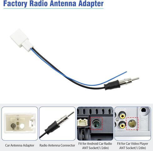 Radio Wiring Harness Female 10&6Pin Connector for Toyota 1986-2019 in Saudi Arabia