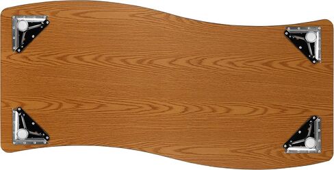 طاولة أنشطة Flash Furniture Wren مقاس 26 بوصة عرض × 60 بوصة طول، مستطيلة الشكل مرنة وتعاونية باللون الرمادي الحراري - أرجل قصيرة قابلة لضبط الارتفاع in Saudi Arabia