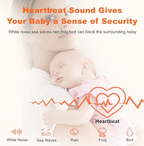 آلة ضوضاء بيضاء للأطفال، آلة صوت محمولة لنوم الأطفال والبالغين، 10 أصوات مهدئة، 7 ألوان ليلية، قابلة لإعادة الشحن عبر USB، مؤقت إيقاف تلقائي، علاج بآلة ضوضاء النوم للمنزل والمكتب والسفر in Kuwait