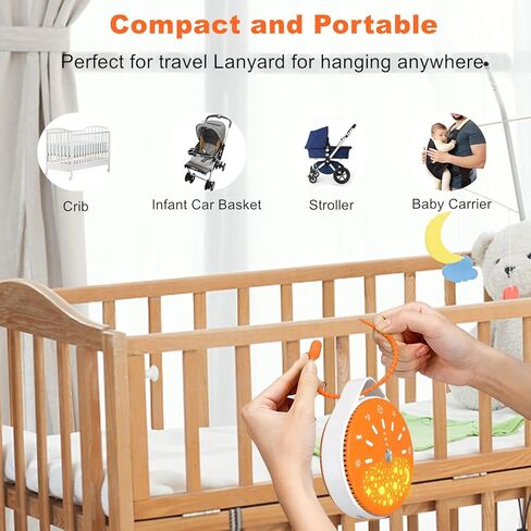 آلة ضوضاء بيضاء للأطفال، آلة صوت محمولة لنوم الأطفال والبالغين، 10 أصوات مهدئة، 7 ألوان ليلية، قابلة لإعادة الشحن عبر USB، مؤقت إيقاف تلقائي، علاج بآلة ضوضاء النوم للمنزل والمكتب والسفر in Kuwait