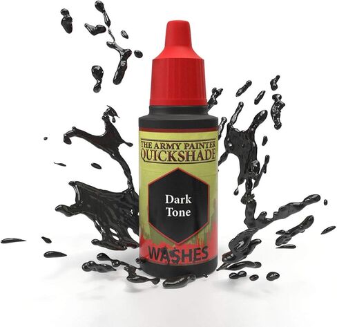 The Army Painter Dark Tone Ink - Quickshade Wash- Non-Toxic Lightly Pigmented Water Based Wash Paint for Tabletop Roleplaying, Boardgames, and Wargames Miniature Model Painting in Saudi Arabia