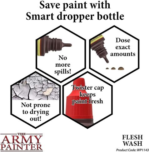 The Army Painter Dark Tone Ink - Quickshade Wash- Non-Toxic Lightly Pigmented Water Based Wash Paint for Tabletop Roleplaying, Boardgames, and Wargames Miniature Model Painting in Saudi Arabia