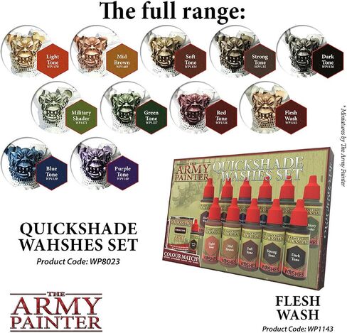 The Army Painter Dark Tone Ink - Quickshade Wash- Non-Toxic Lightly Pigmented Water Based Wash Paint for Tabletop Roleplaying, Boardgames, and Wargames Miniature Model Painting in Saudi Arabia