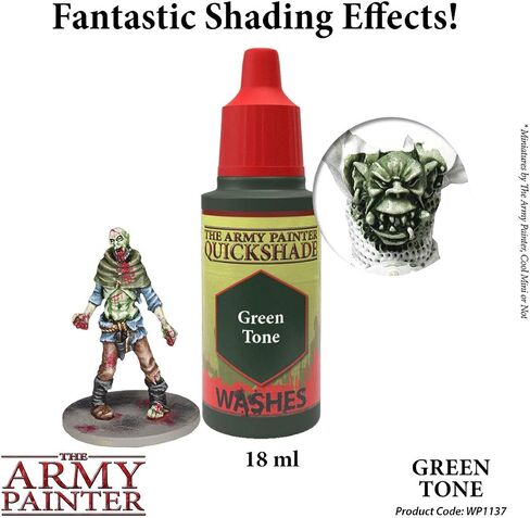 The Army Painter Dark Tone Ink - Quickshade Wash- Non-Toxic Lightly Pigmented Water Based Wash Paint for Tabletop Roleplaying, Boardgames, and Wargames Miniature Model Painting in Saudi Arabia