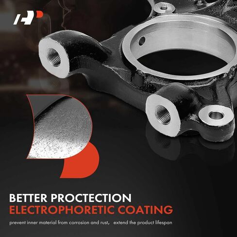 A-Premium Front Suspension Steering Knuckle Compatible with Toyota Tundra 2007-2015, Sequoia 2008-2015, Right Passenger Side, Replace # 432110C012 in Saudi Arabia