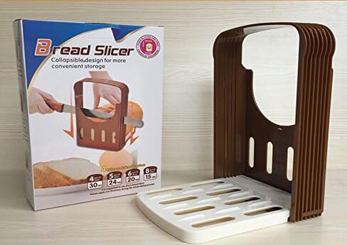 قطاعة الخبز، قطاعة الخبز القابلة للتعديل، قطاعة الخبز المحمص، قطاعة الخبز المحمص، دليل قطع الخبز المحمص لأدوات خبز المطبخ المنزلية in Kuwait