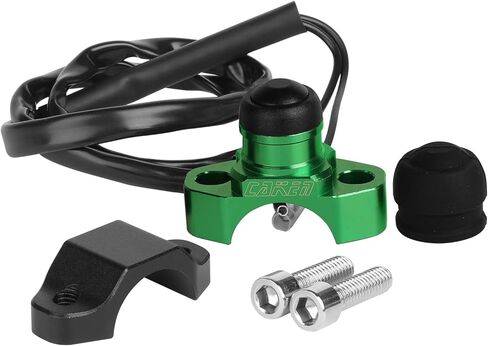 PRO CAKEN CNC Motorcycle ATV Water Proof Engine Start Stop Kill Switch Button for Electric Motorcycle Scooter Bike Modification Universal Parts with Mounting Backplate-Black in Saudi Arabia